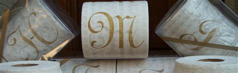 Monogrammed Toilet Paper Luxurious Toilet Paper With Your Name Monogram Estate Name Gift Boxed Bulk Quantity Price