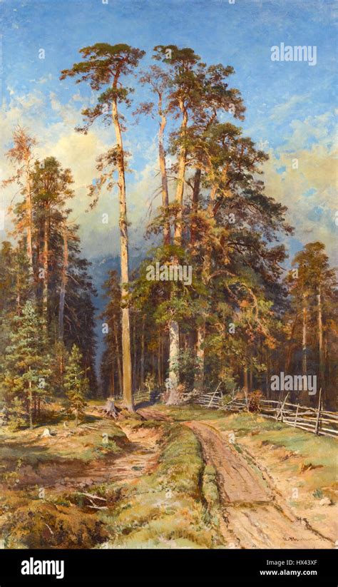 Morning In A Pine Forest Print By Ivan Ivanovich Shishkin Posterlounge