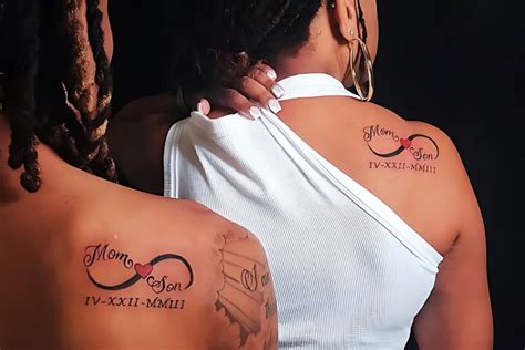 Mother And Son Tattoo Designs