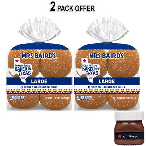 Mrs Baird S Large Seeded Hamburger Buns 18 25 Oz Randalls