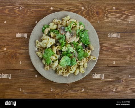 Mushroom Elbow Macaroni Stock Photo Alamy