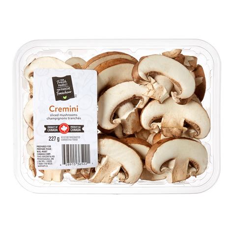 Mushrooms Sliced Cremini Your Fresh Market Walmart Canada