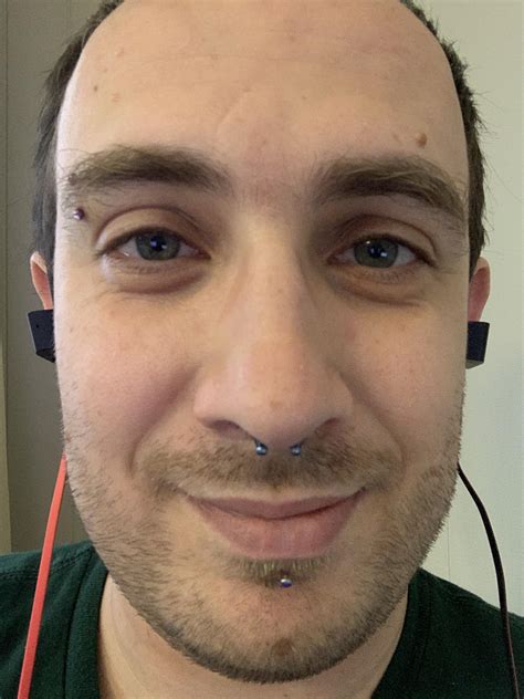 My First 3 Piercings Since Leaving The Army Labret Eyebrow Septum R Piercing