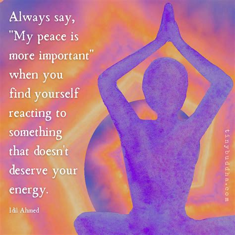 My Peace Is Important