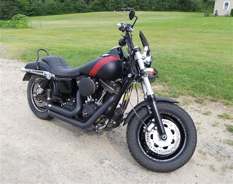 My Son Rode His New 2014 Harley Fat Bob Home For A Visit This Weekend