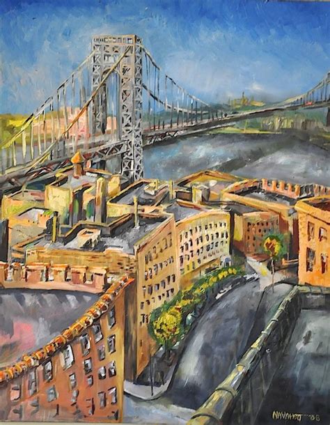 Navahjo Stoller Oil Paintings Hudson Heights George Washington