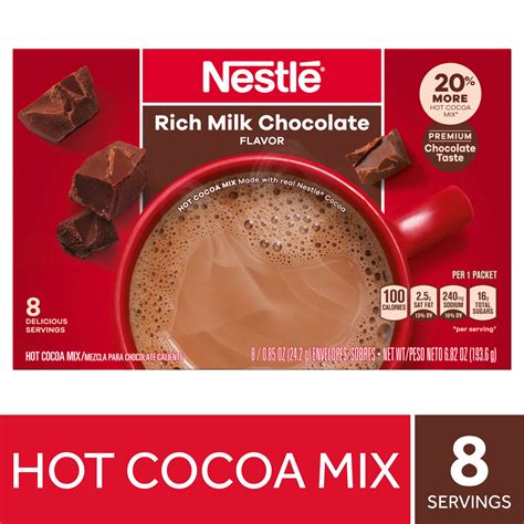 Nestle Hot Cocoa Mix With Mini Marshmallows Rich Milk Chocolate Flavor 6 Envelopes 0 71 Oz Each Buy Now With Express International Delivery Gosupps Com