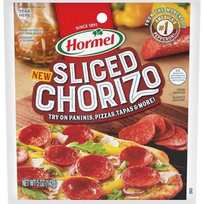 New Hormel Sliced Chorizo