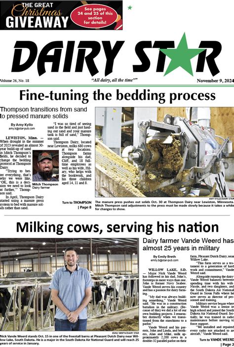 November 9 2024 Zone 1 Dairy Star