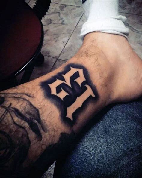 Number Design Tattoo