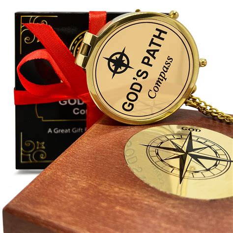 Oakiway God S Path Compass Super Unique Inspirational Religious Gift