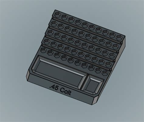 Obj File 45 Colt Reloading Block 3D Printer Design To Download Cults