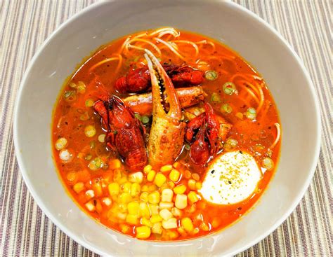 Oc Cajun Crawfish And Snow Crab Ramen 2048X1589 R Foodporn