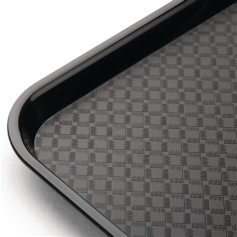 Olympia Kristallon Polypropylene Fast Food Tray Black Small 345Mm
