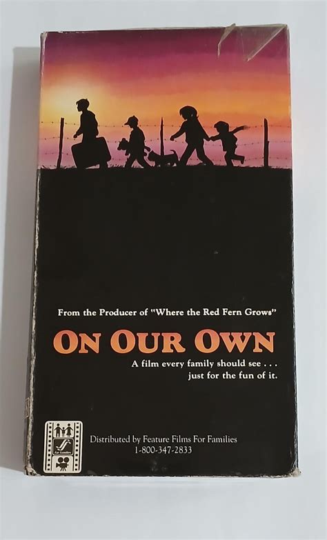 On Our Own 1988 Vintage Vhs Tape 1980S Film Every Family Should See Just For The Fun Of It Producers Of Where The Red Fern Grows Etsy