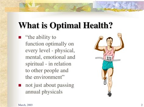 Optimal Health Definition