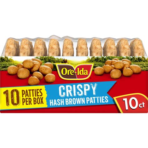 Ore Ida Crispy Frozen Hash Brown Patties 10 Ct Kroger