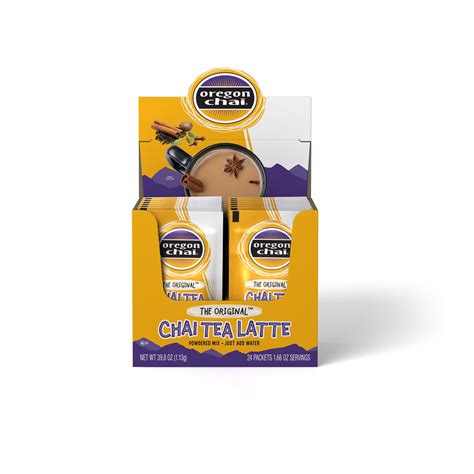 Oregon Chai Original Dry Chai Latte Mix 24 Ct Single Serve