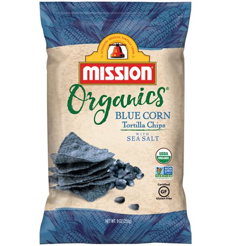 Organic Blue Corn Tortilla Chips Mission Foods