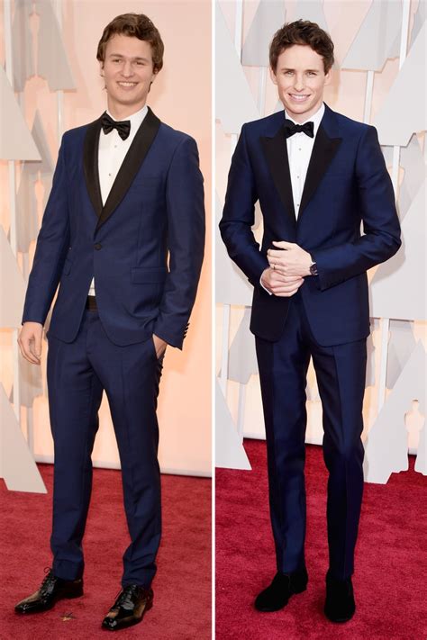 Oscars 2015 Eddie Redmayne Navy Suit