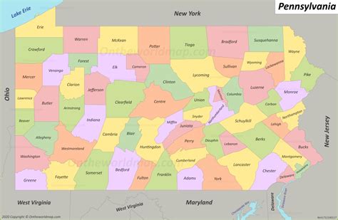 Pa Map By County: Your Definitive Guide To Pennsylvania County Maps