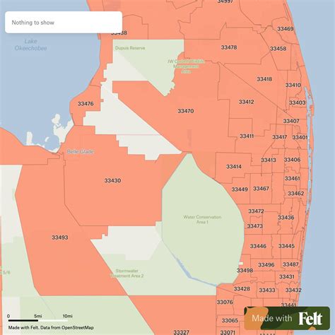 Palm Beach County Florida Zip Codes Map