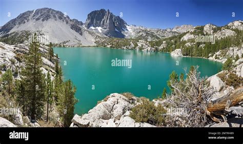 Panorama Of Second Lake And Temple Crag In The North Fork Of Big Pine