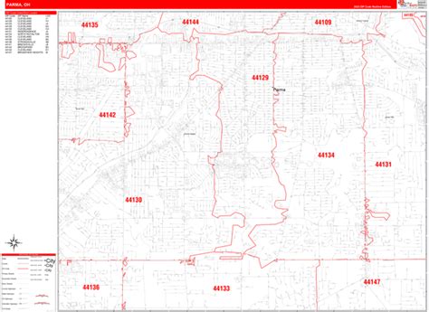 Parma Oh Zip Code Map Premium Marketmaps