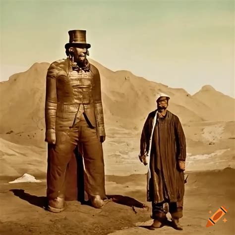 Paul Bunyan Visiting The Kandahar Giant On Craiyon