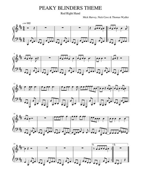 Peaky Blinders Theme Sheet Music For Piano Solo Easy Musescore Com Peaky Blinders Theme Sheet Music For Piano Solo Easy Musescore Com