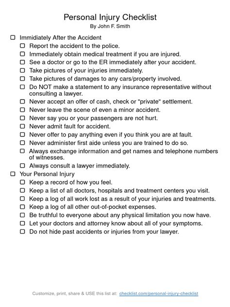 Personal Injury Paralegal Checklist Guide Casefox