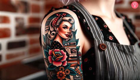 Pin Up Lady Tattoo