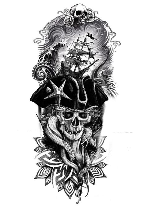 Pirate Tattoo Designs For Men Pirate Tattoos Symbolism And Popular