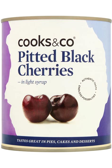 Pitted Black Cherries 425G Cooks And Co Healthy Supplies