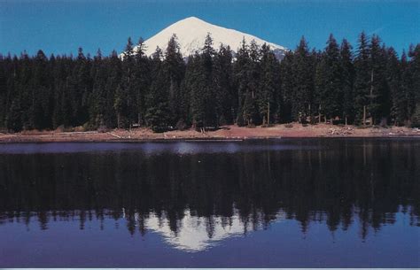 Postcard Fish Lake Resort Medford Oregon Mt Mcloughlin Ebay