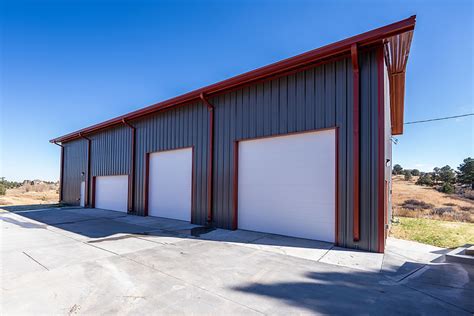 Prefab Garage Warehouse In Parker Colorado Sunward Steel Buildings