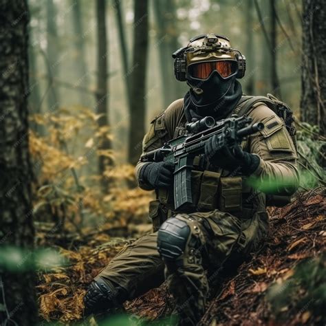 Premium Photo Airsoft Soldier Special Force Operation