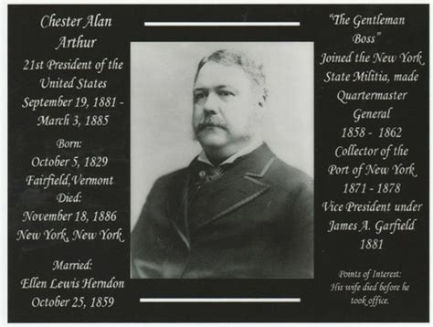 President Chester Alan Arthur Brief Bio 21St Us President Postcard Rb65 Ebay