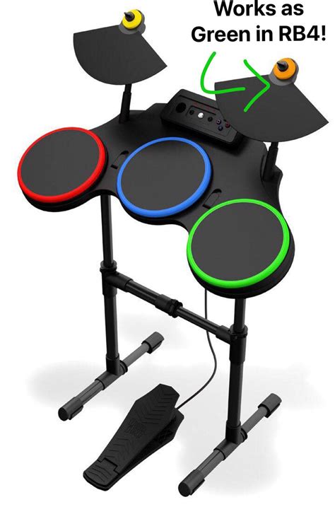 Psa Using The Gh World Tour Kit Works In Rock Band 4 And The Orange Cymbal Works As An Alternate Green In Rb2 Orange Just Did Nothing R Rockband