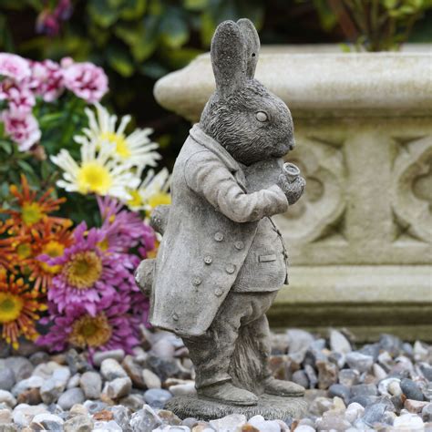 Rabbit Smoking Hare Stone Statue Burgess Home Amp Garden