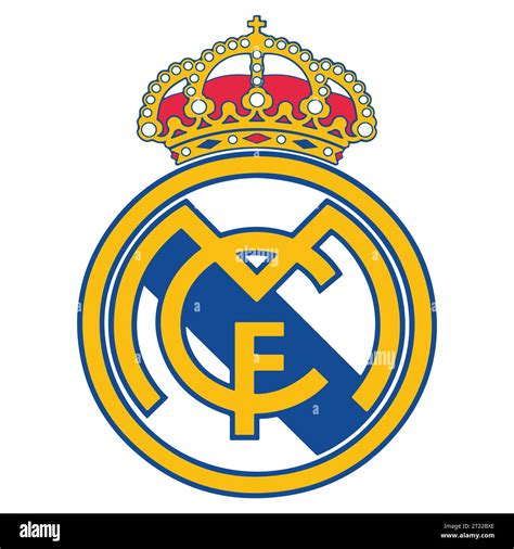 Real Madrid Cf Colorful Logo Spanish Professional Football Club Vector