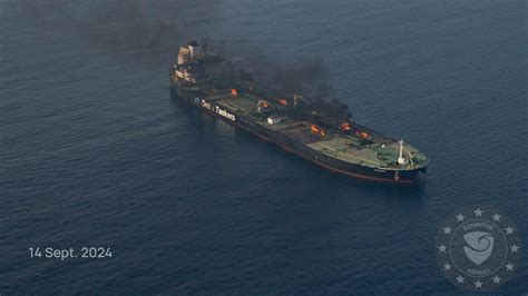 Red Sea Crisis Tanker Hit By Houthi Missile Off Yemen Catches Fire After Us Targets Rebels In Airstrike Ap News