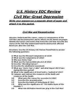 Review And Orientation U S History