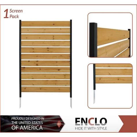 Reviews For Enclo Privacy Screens Concord 5 Ft H X 3 2 Ft W Cedar