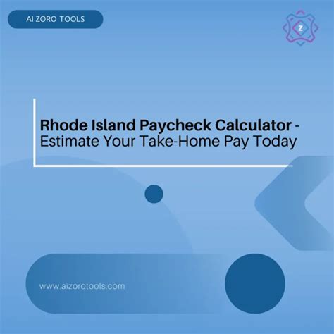 Rhode Island Paycheck Calculator Calculate Your Net Pay