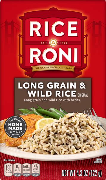 Rice A Roni Long Grain Amp Wild Rice Flavor Ricearoni