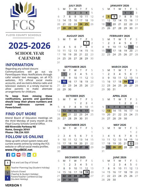 Rockdale Rcps County Schools Calendar 25 26 Pdf Educounty