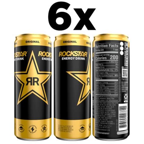 Rockstar Sugar Free Energy Drink Multipack Cans 6 Pk 12 Fl Oz Kroger