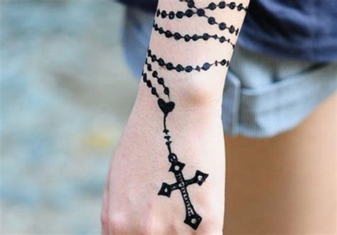 Rosary Tattoo Ideas And Designs For The Hand Arm And Body Tatring