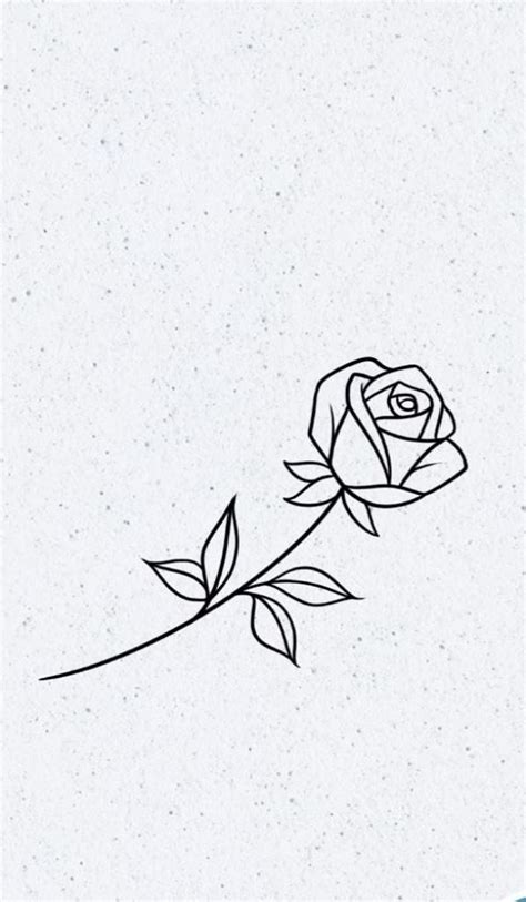 Rose Outline Tattoo Design Stencil Tattoobnb